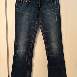 Miss Me Dark Blue Flare Jeans